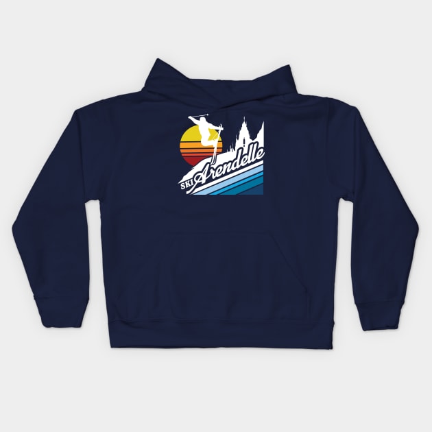 Ski Arendelle Kids Hoodie by MindsparkCreative